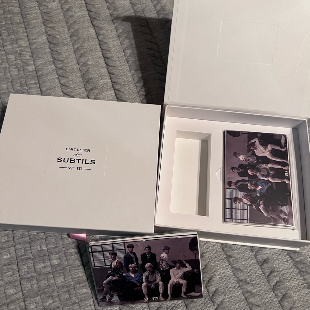 VT cosmetics BTS L’atlier perfume empty boxes with photo card set